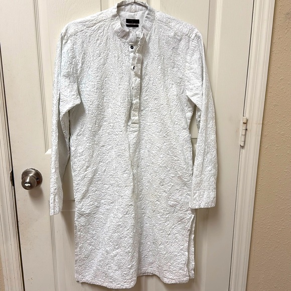 Other - Vintage Pakistani Indian men’s long kurta in white color M regular fit #608